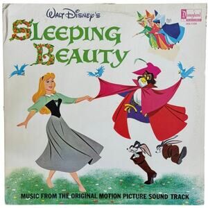 Vintage 1959 Walt Disney Sleeping Beauty Vinyl LP DQ-1228 Disneyland Records